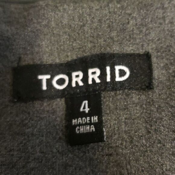 Torrid Women's 4X Grey Military Cropped Jacket - Picture 13 of 16